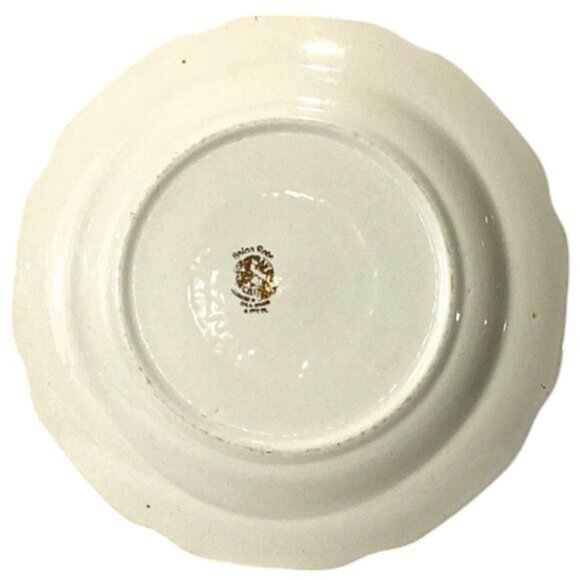 Vintage 1940s Georgian China Vintage Briar Rose in Centre Plate w/ Gold Trim - Picture 2 of 4